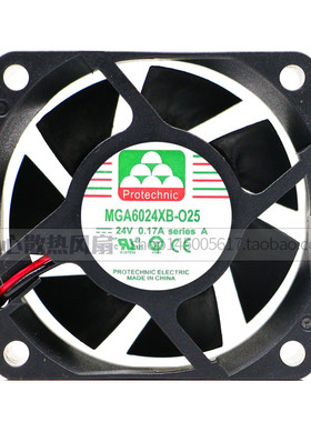 永立MAGIC 6025 MGA6024XB-O25 24V 0.17A 6cm富凌变频器散热风扇