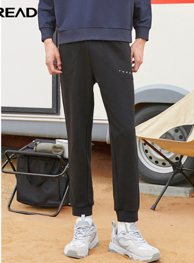 探路者卫裤春秋冬季新款户外休闲运动男宽松小脚卫裤TAMJ91763