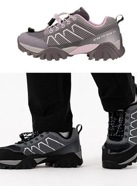 探路者徒步鞋 男女春夏新品耐磨一体织VIBRAM鞋TFAI81034/82034