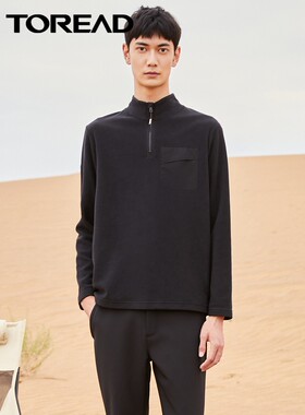 探路者抓绒衣 秋冬季新款户外运动休闲百搭男式外套TACJ91737