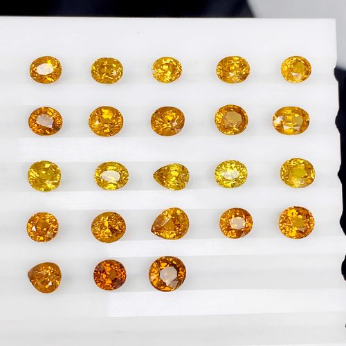 ML2天然马里榴石裸石蜜糖色彩宝首饰戒面镶嵌戒指耳钉吊坠手链女