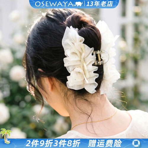 蝴蝶结抓夹日系简约通勤优雅发饰