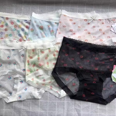 彩田网纱丝滑速内裤高品质