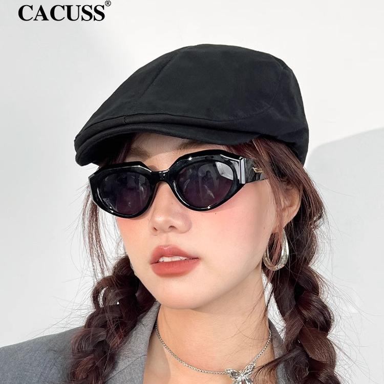 cacuss大头围贝雷帽女复古前进帽