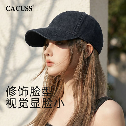 CACUSS纯棉棒球帽女春夏显脸小