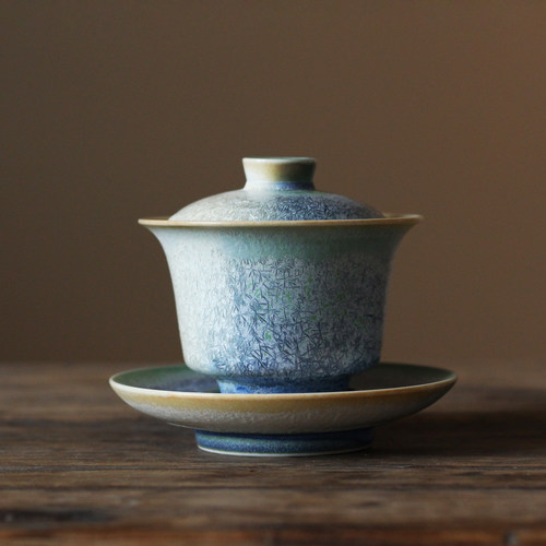 松针窑变高温纯手工茶杯素功瑾礼