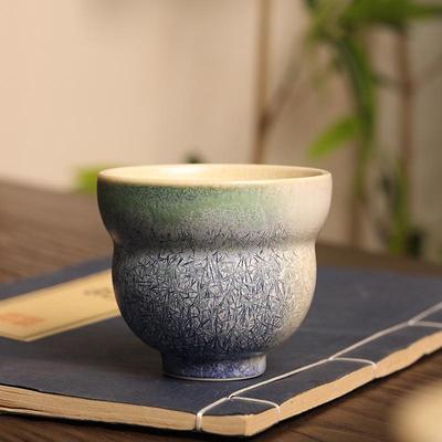 高温松针结晶窑变茶杯