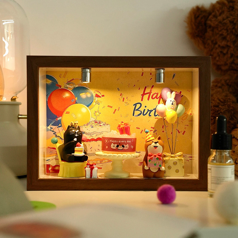 【过生日】创意无火香薰扩香石礼盒室内摆件小夜灯生日礼物男女生,家居饰品,香薰摆件,淘宝优惠券,粉丝福利购,淘宝优惠卷