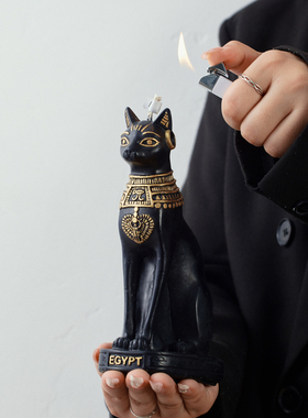 kako埃及招财猫创意香薰蜡烛小众高级感香氛摆件生日礼物家用室内