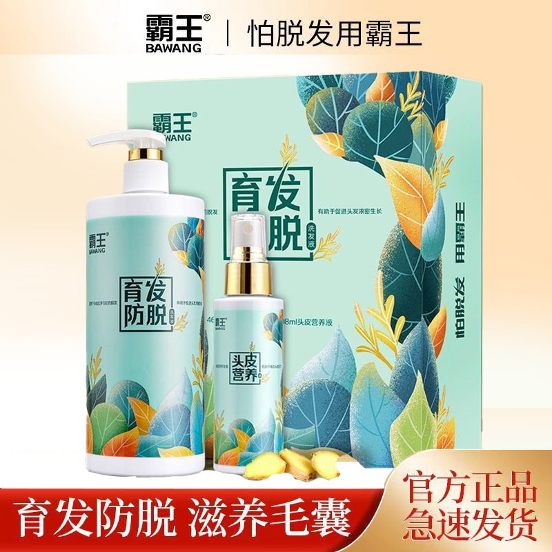 霸王套盒防脱固发洗发液控油育发去屑生姜生发洗发水王洗发水清洁