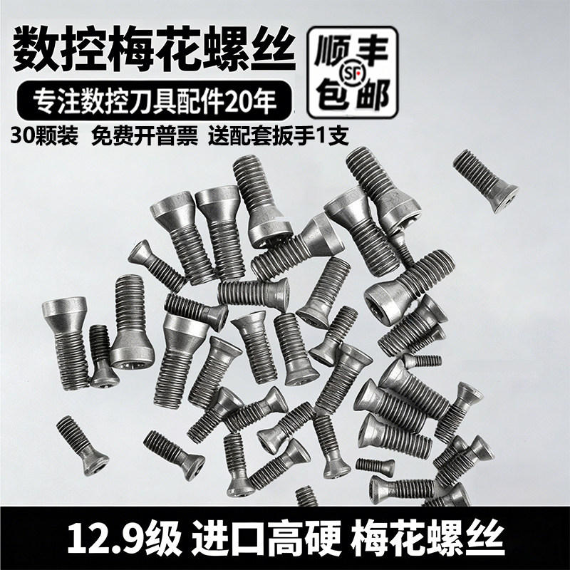 12.9级合金钢梅花螺丝送配套扳手图片