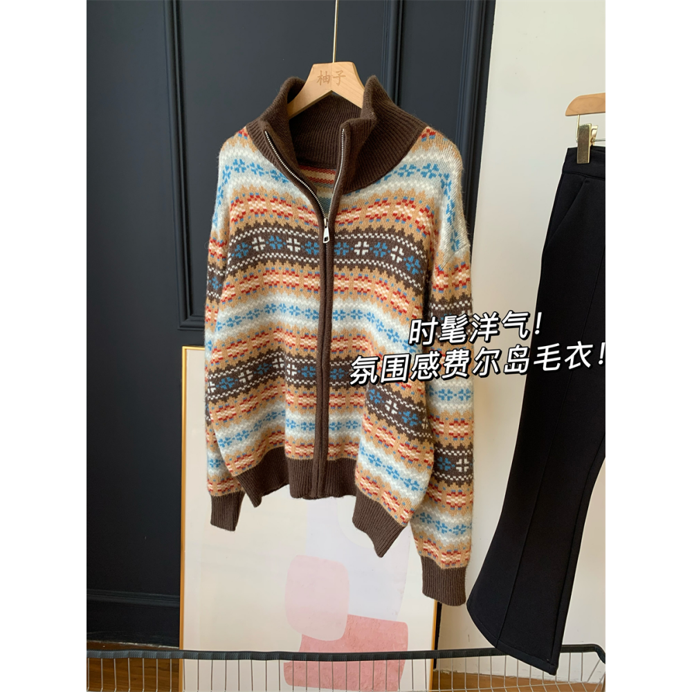 时髦洋气！氛围感费尔岛毛衣