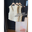 轻薄菱形格羽绒服马夹25新款 叠穿内搭神器 新国标90白鸭绒马甲