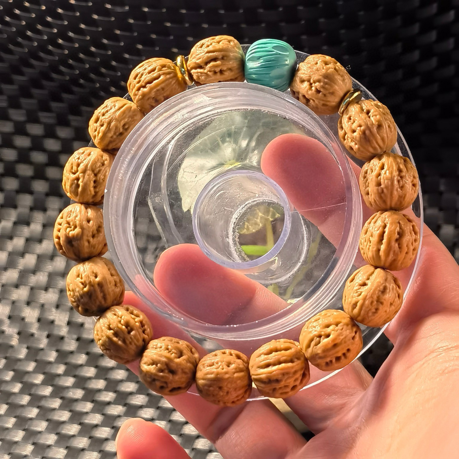 14小尺寸正圆野生门头沟文玩小核桃 京八棱手串蚂蚁纹粗筋骨质厚