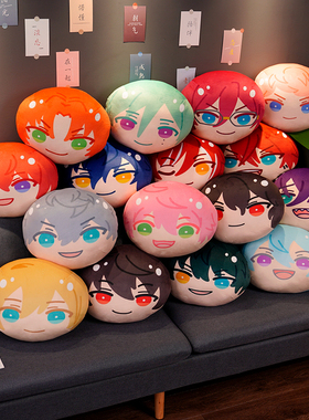 二次元动漫偶像梦幻祭周边抱枕朔间零姬宫桃李濑名泉毛绒团子玩偶