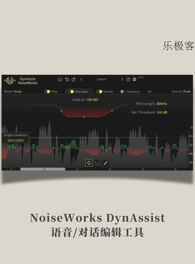 NoiseWorks DynAssist 语音对话编辑降噪动态工具