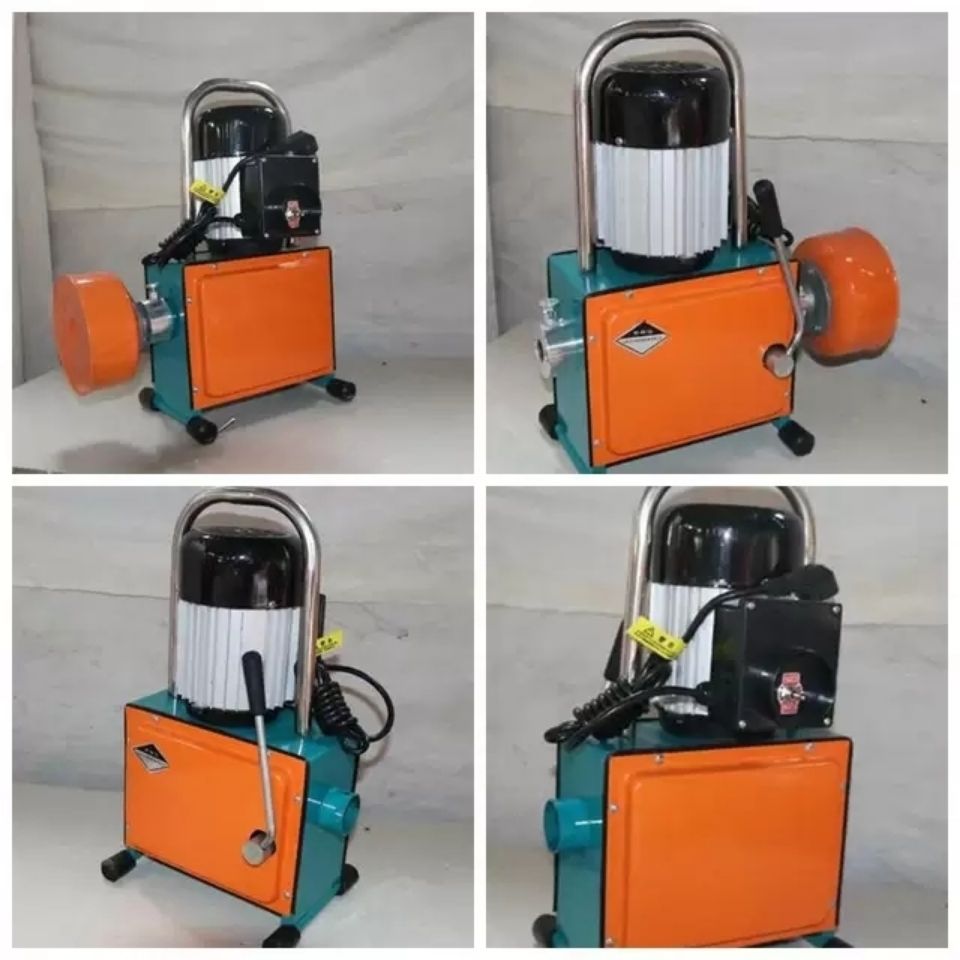 新100型电动管道疏通机通马桶地漏下水道疏通器疏通下水道堵塞