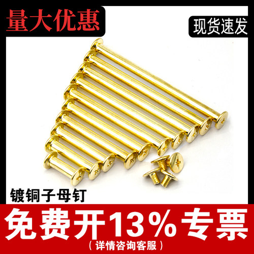 【免费开专票】镀铜子母铆钉