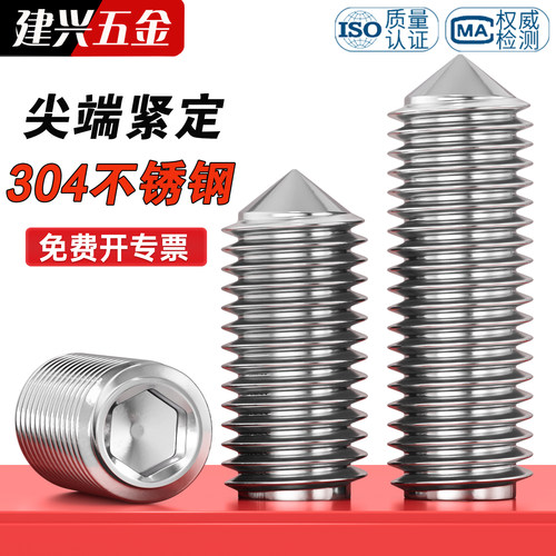 304不锈钢尖端内六角紧定