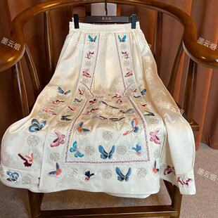 【霜蝶】厚款马面裙唐装刺绣古风半身裙明制长裙中国风双层民族风