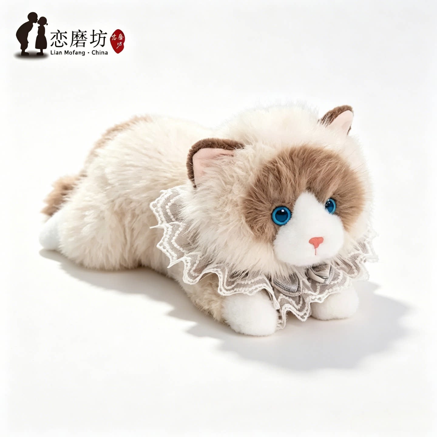 生日礼物女生玩偶猫咪灰米色30cm
