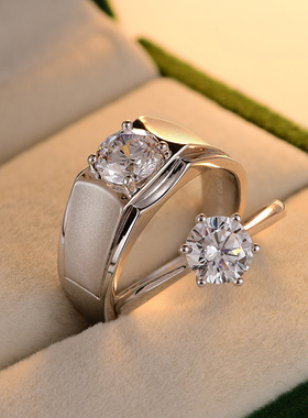 轻奢d色克拉原创18k金定制仿真钻