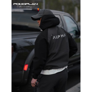 城市短宽春秋休闲防风户外阔型冲锋夹克 阿尔法 破壳计划