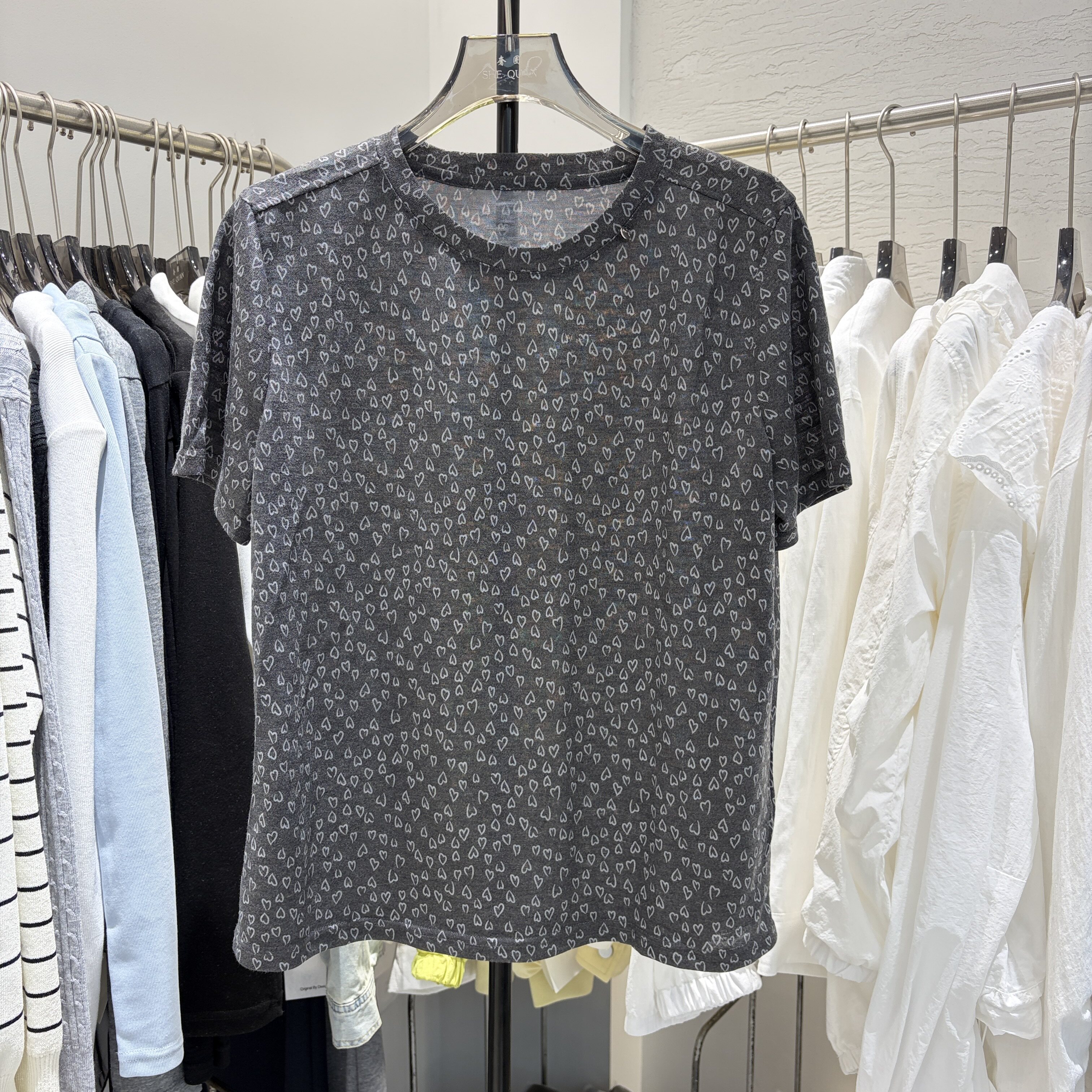 东大门韩版碎花套头T恤夏季新款花边设计感显瘦打底衫上衣t恤