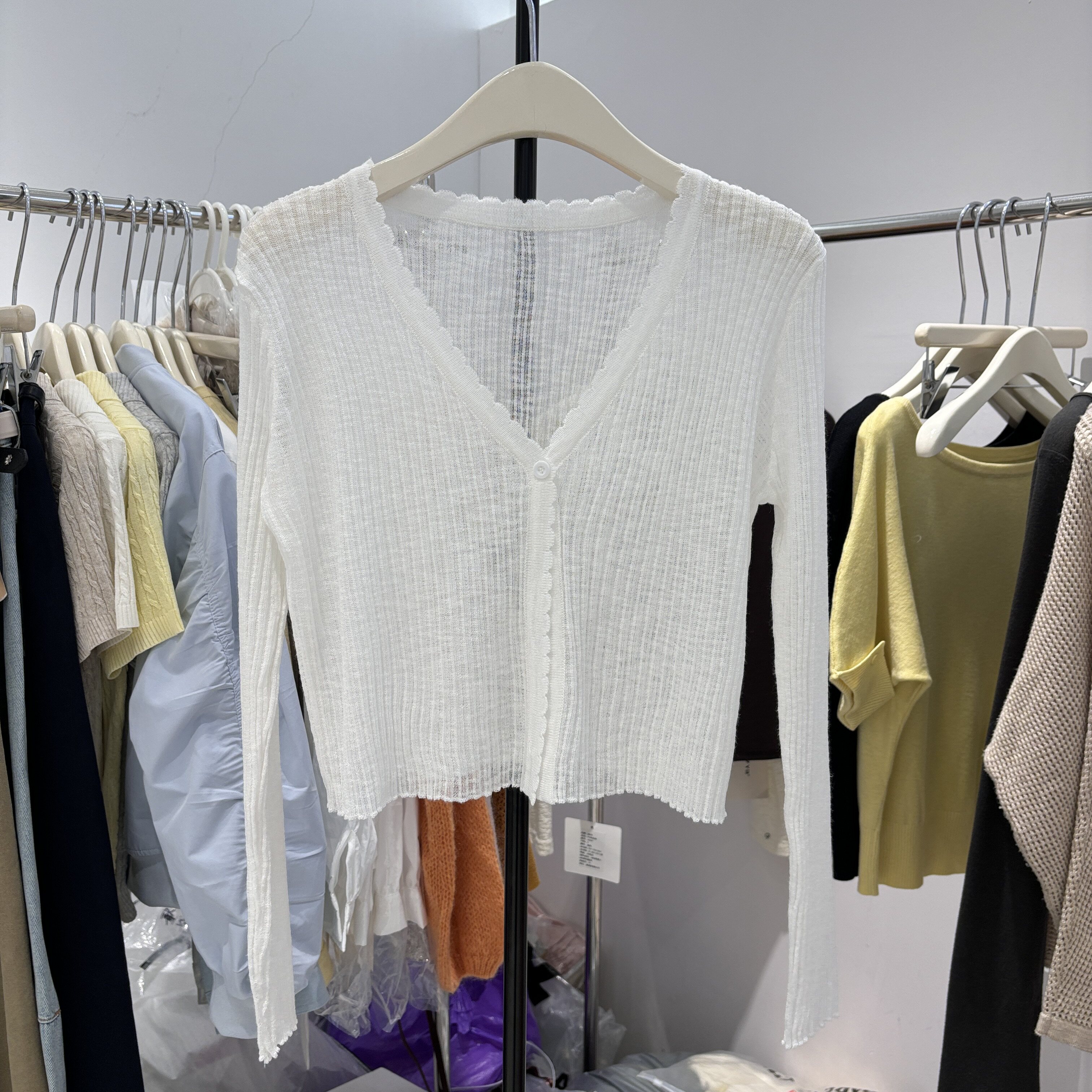 设计感防晒开衫女2026夏季短款针织罩衫薄款外搭空调小衫