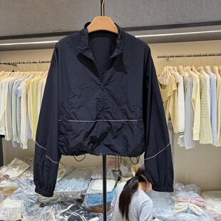 宽松休闲百搭立领拉链短款 韩版 外套女上衣潮2027 新款 2026春季