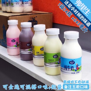 弗里生一箱24瓶x243毫升多味可选混合 国货之光牛奶整箱广东包邮