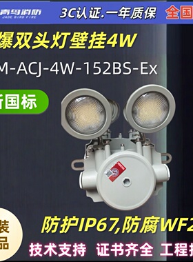北大青鸟新国标双头应急灯J-ZM-ACJ-4W-152BS-Ex防腐防爆IP67防护