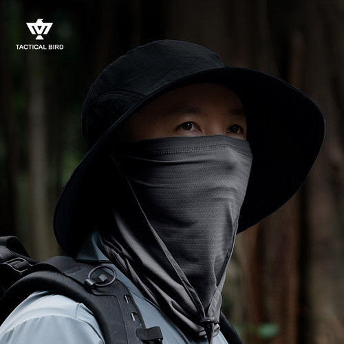 战术鸟冰戟丨真冰丝防晒面罩全脸
