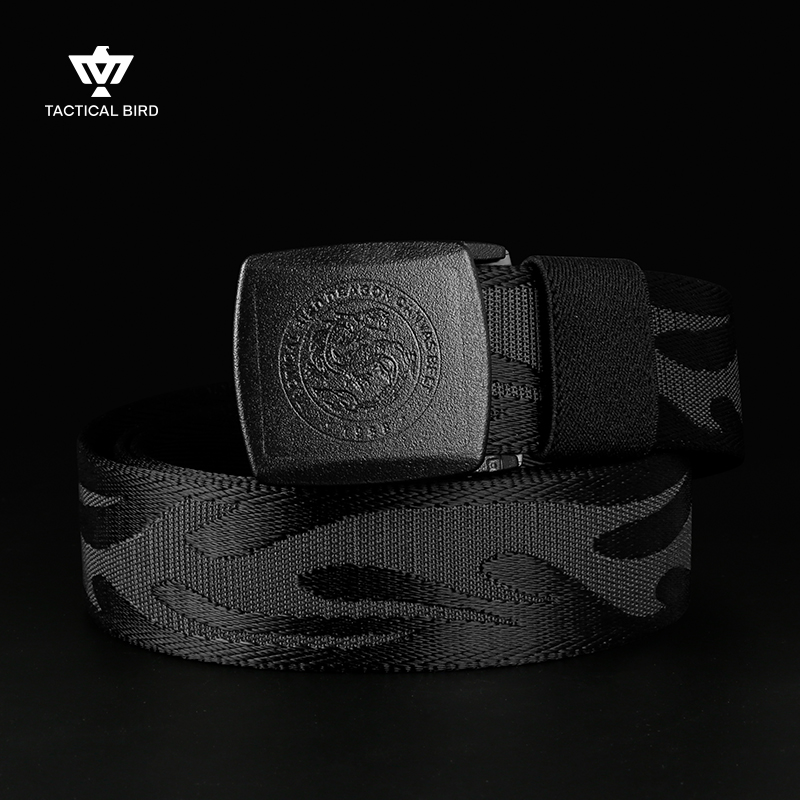 战术鸟(龙纹)国潮腰带无铁皮带男