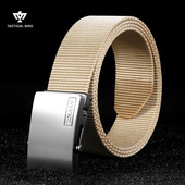 裤 战术鸟 快开自动扣皮带男平滑扣加厚工装 帆布腰带 带潮 滚轴扣