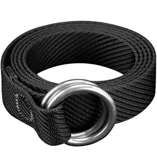 战术鸟（不锈钢扣）2.5CM细窄款男女双环扣帆布腰带尼龙皮带裤带