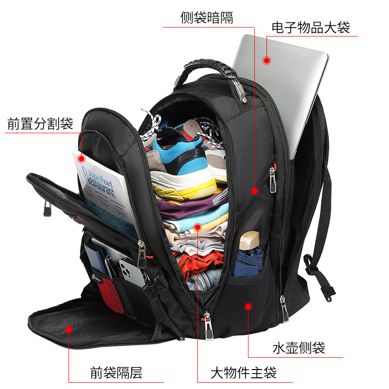 SWISS ARMY SERGEANT BACKPACK LARGE CAPACITY COMPUTER BACKPACK BUSINESS TRIP MENS TRAVEL BAG HIGH SCHOOL STUDENT SCHOOL BAG