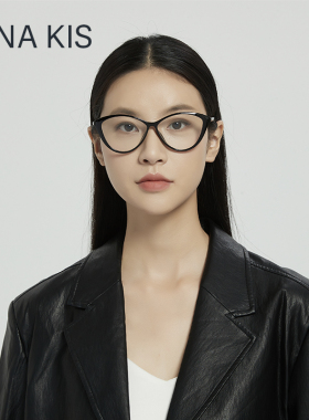 Tina Kis猫眼眼镜框女配度数近视防蓝光大框大脸显瘦素颜显白复古
