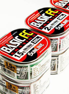 日本进口SUNLINE桑濑鱼线BASIC FC300米碳线路亚主线矶钓前导子线