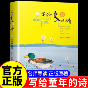 诗意童年柔软的阳光 金波著三年级必读课外书 写给童年的诗金波儿童诗选高洪波任溶溶小学生课外书非注音版江苏凤凰少年儿童出版社