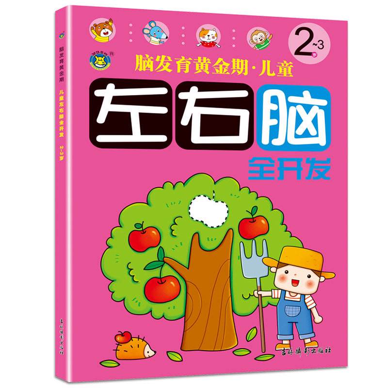 2-3岁儿童左右脑全开发脑发育黄金期智力专注力综合逻辑思维能力训练