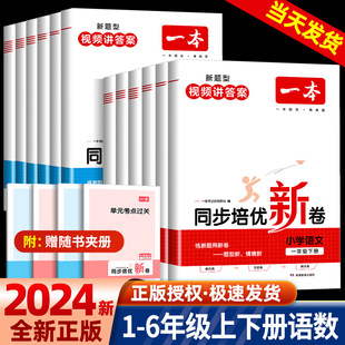 期中期末试卷同步专项训练 2024春一本小学同步培优新卷语文数学人教版 一二三四五六年级上册下册小学教材同步训练测试卷新卷单元