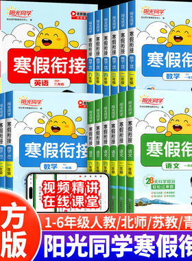 2025新版阳光同学寒假衔接作业一二三四五六年级上册下册语文数学英语全套人教版北师大苏教版同步教材作业本预习复习训练一本通