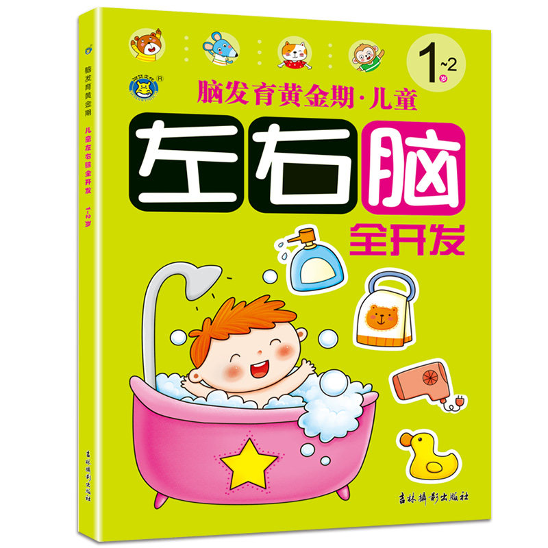 1-2岁儿童左右脑全开发脑发育黄金期智力专注力综合逻辑思维能力训练