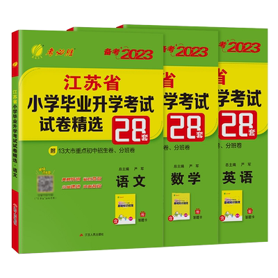 2025新版小升初江苏省小学毕业升学考试试卷精选28套卷语文数学英语小考总复习六年级下毕业升学系统总复习资料苏教版真题卷必刷题