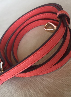 MK替换荔枝纹西瓜红色肩带斜挎女士包包带子真皮包背包带1.2/1.8