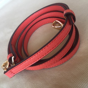 MK替换荔枝纹西瓜红色肩带斜挎女士包包带子真皮包背包带1.2/1.8