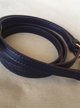 MK替换荔枝纹藏蓝色肩带斜挎女士包包带子配件真皮包背包带1.8宽