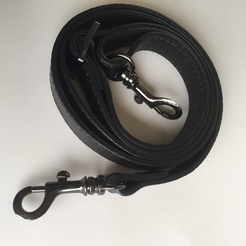 MK蔻驰适用斜挎包包带子荔枝纹黑色肩带配件真皮1.2/1.8宽银色扣