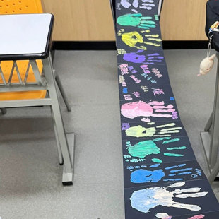 【毕业季纪念礼物】手印风琴本相簿diy手绘材料包同学按手掌画本